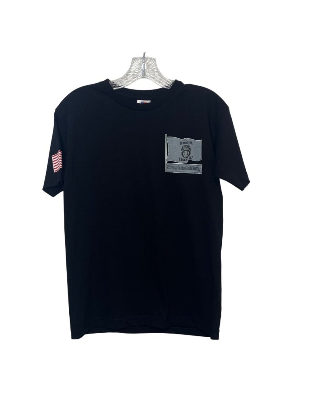 Teamsters Local 117 Strength In Solidarity Tee Tshirt‎ Mens Small Black Bayside